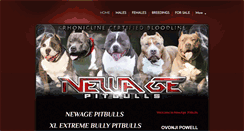 Desktop Screenshot of newagepitbulls.com
